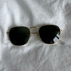 Ray-Ban Gold and Black Sunglasses